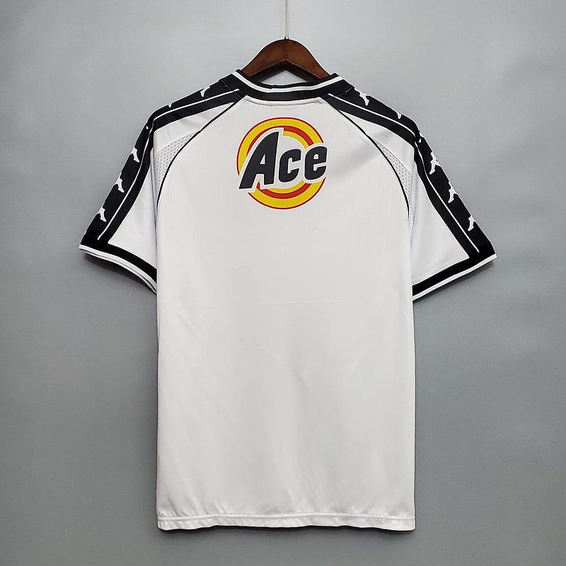 Vasco Retrô Away 2000 Torcedor Kappa  - Branca e Preto
