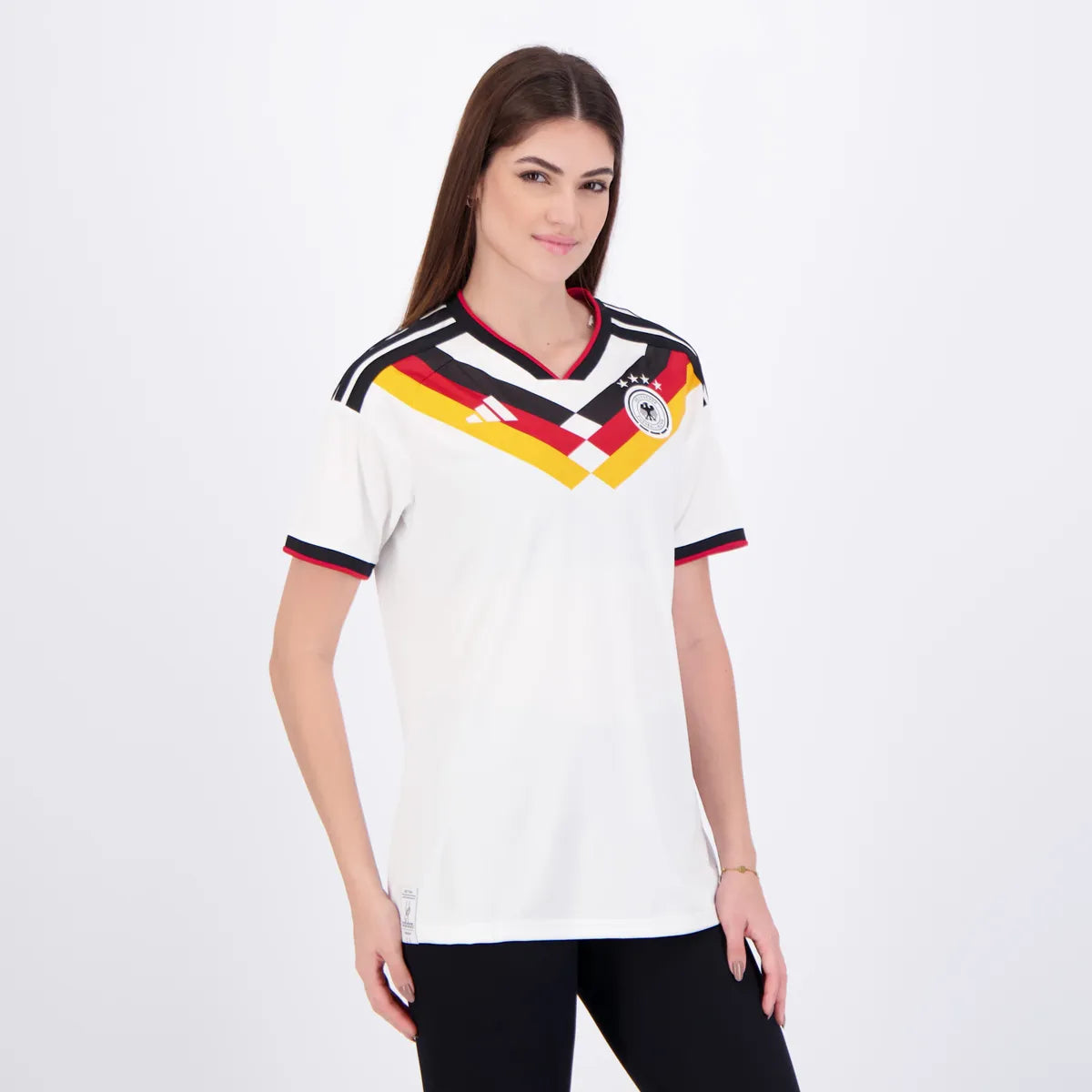 Alemanha Home 26/27 Torcedor Feminino Adidas - Branca