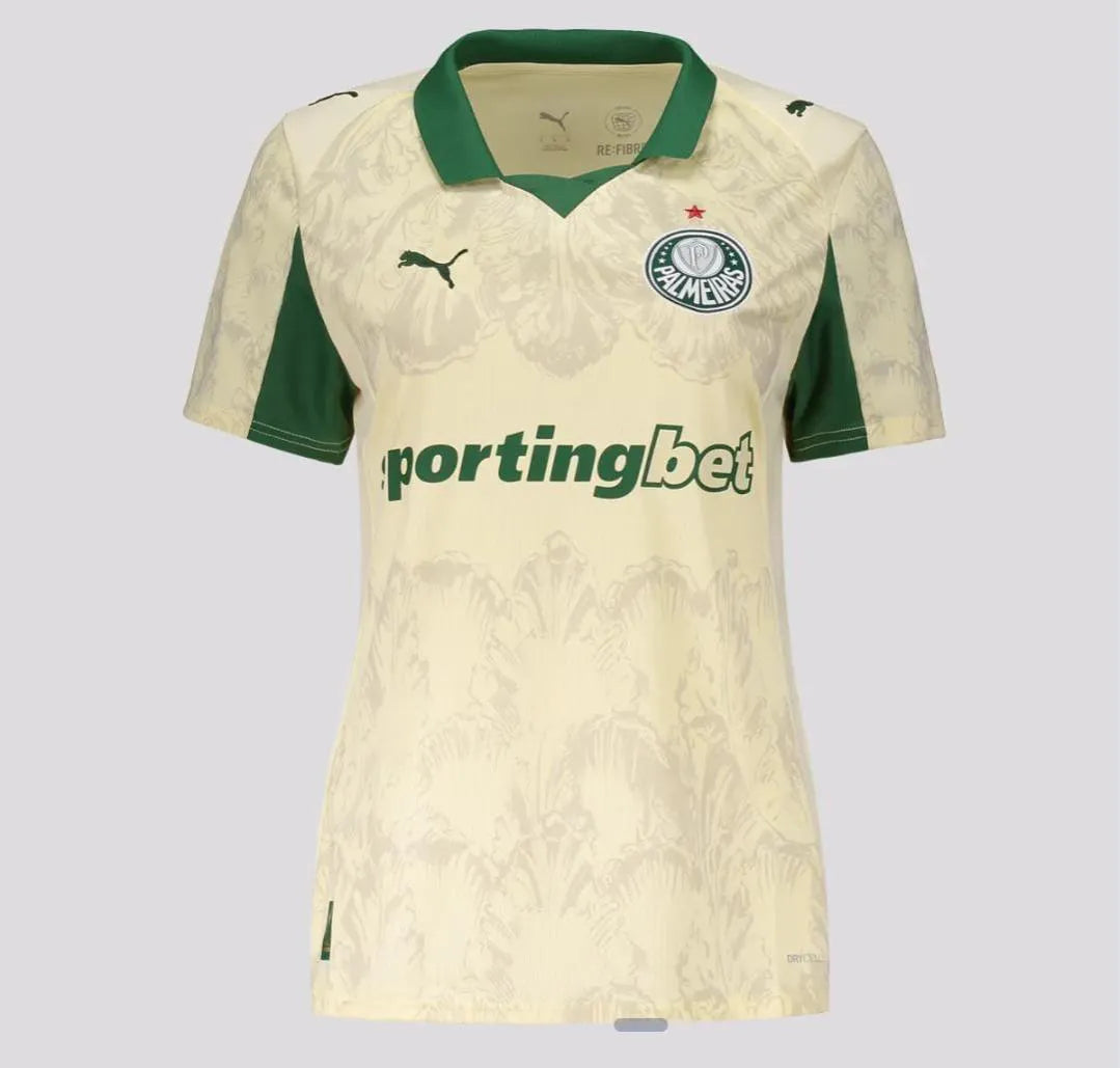 Palmeiras Edição Mundial 25/26 Torcedor Feminina Puma -  Bege