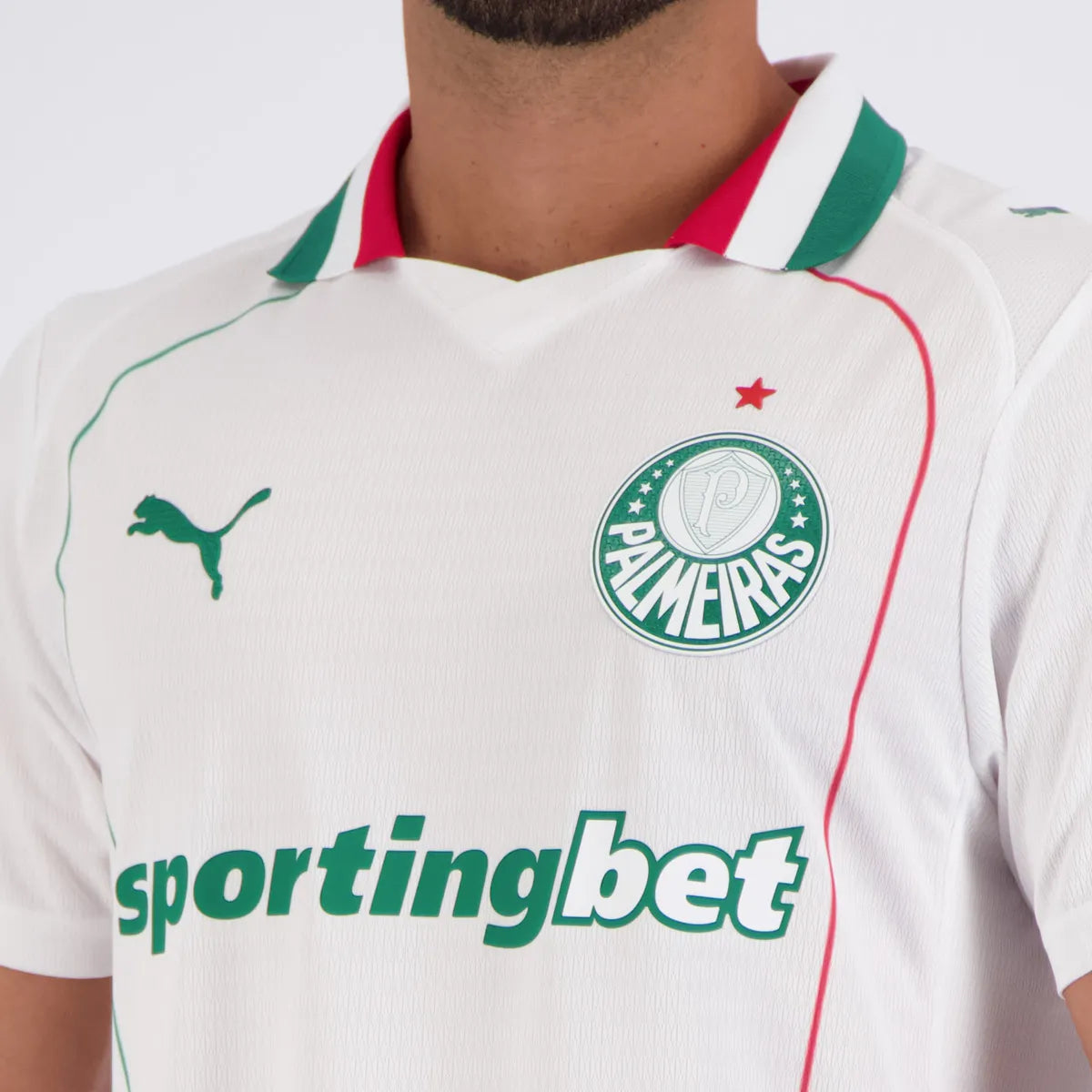 Palmeiras Away 26/27 Jogador Puma Masculina - Branca