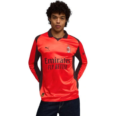 Milan Fourth 25/26 Manga Longa Torcedor Puma - Vermelho