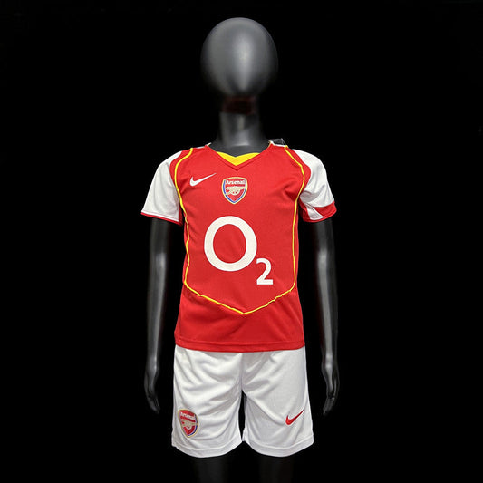 Kit Infantil Arsenal Home Retrô 02/03 - Vermelho