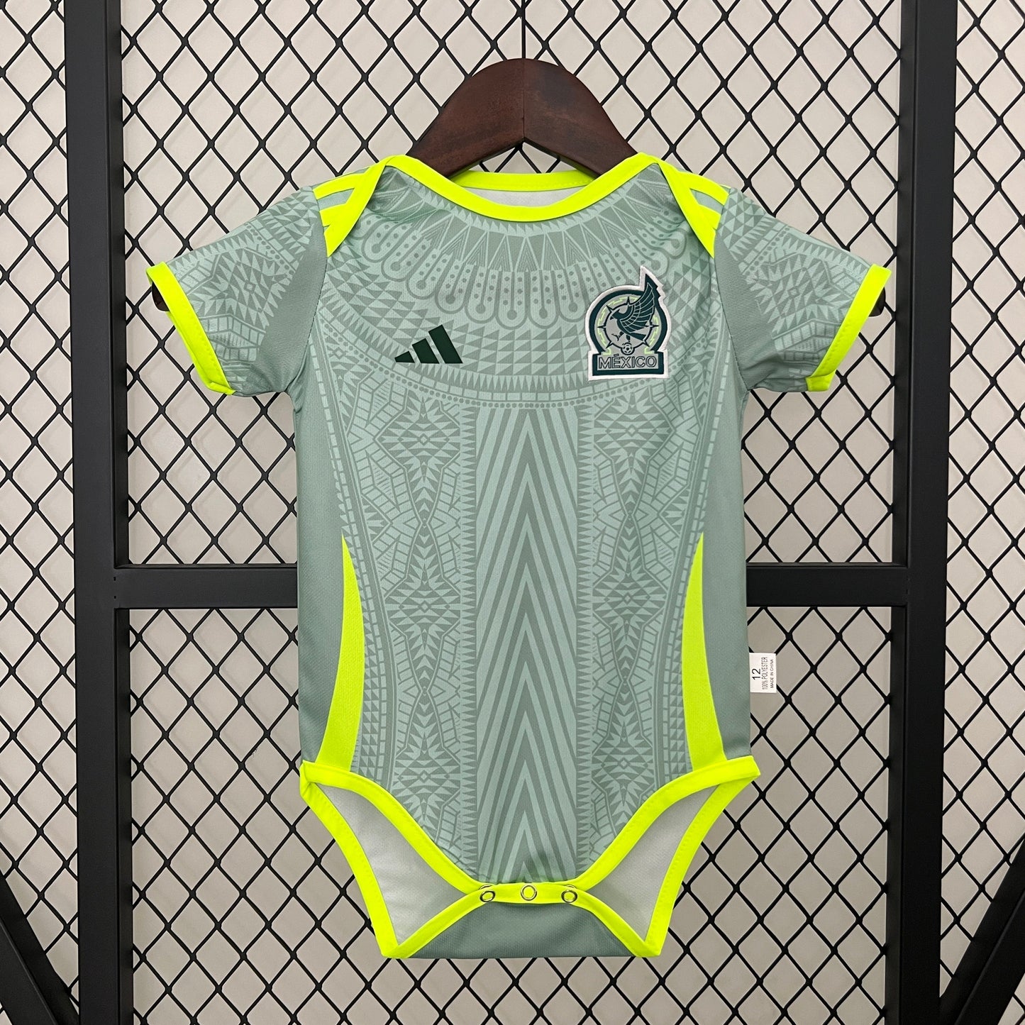 Body Bebê Infantil México Home 24/25 Adidas  - Verde