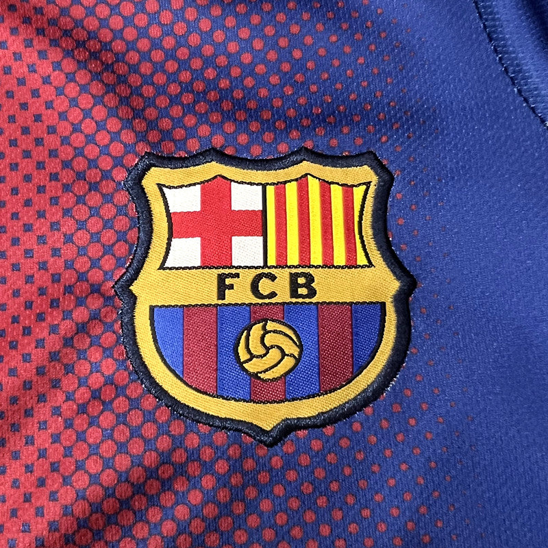 Kit Infantil Barcelona Home Retrô 11/12 - Grená