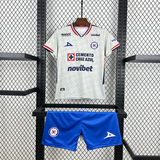 Kit Infantil Cruz Azul Away 25/26  - Cinza