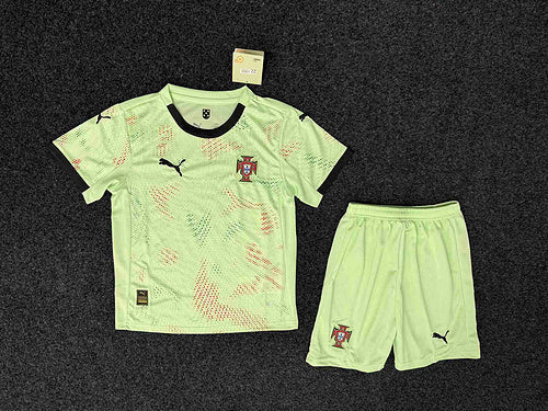 Kit Infantil Portugal Goleiro 25/26 Nike - Verde Claro