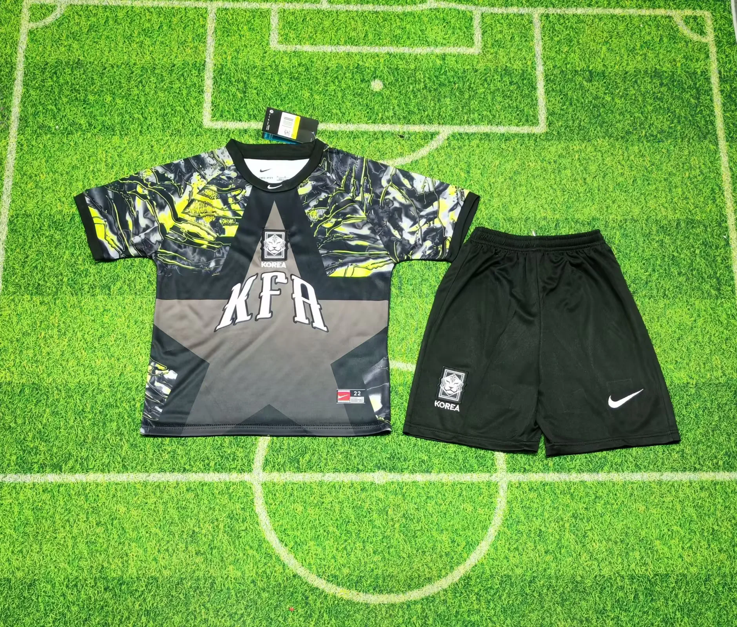 Kit Infantil Coreia Do Sul Goleiro 26/27 - Cinza