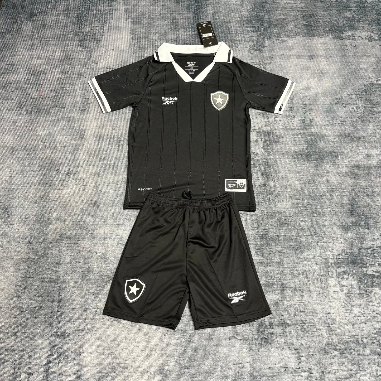 Kit Infantil Botafogo Away 25/26 Reebok  - Preta