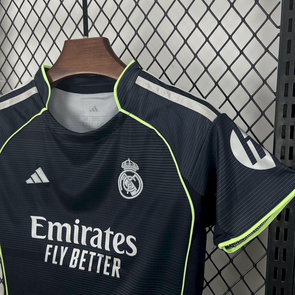 Kit Infantil Real Madrid Away 25/26 - Azul Escuro