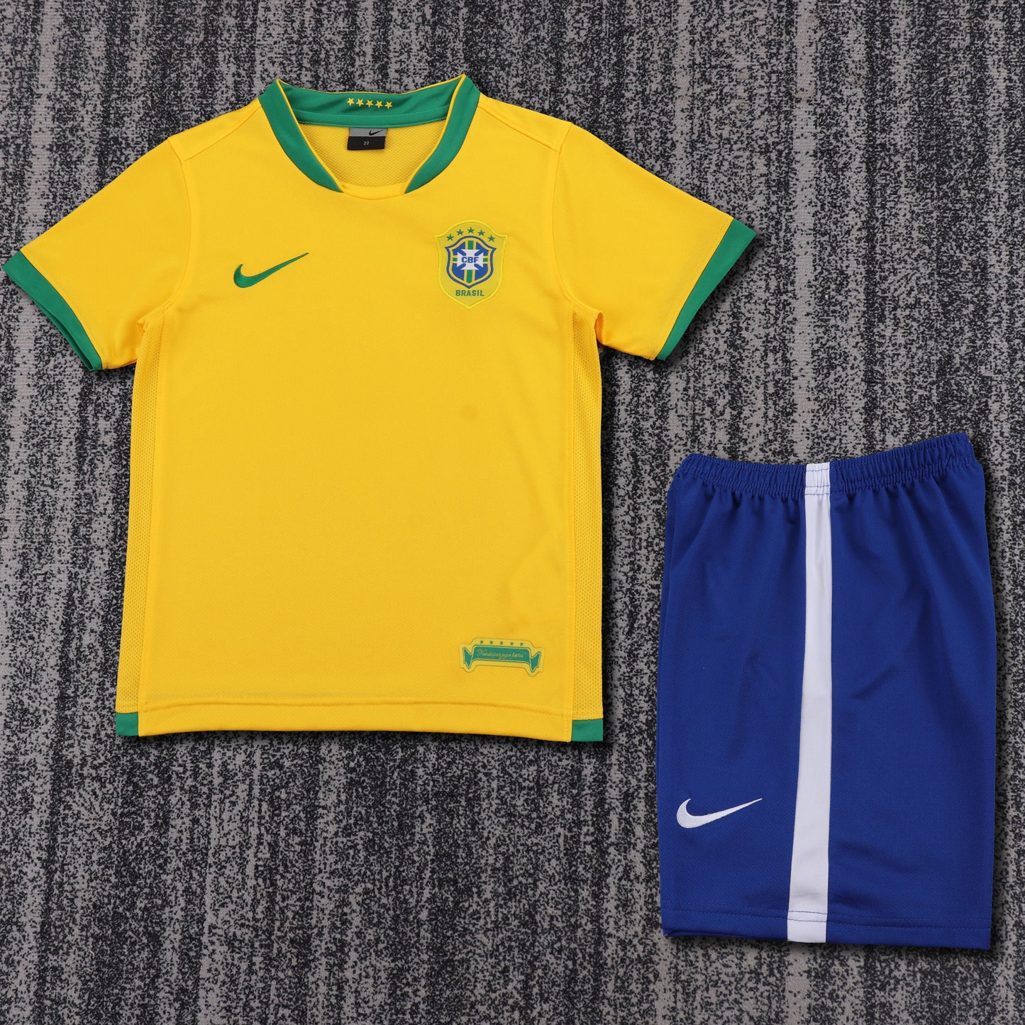 Kit Infantil Brasil Retro Home 2006 - Amarela