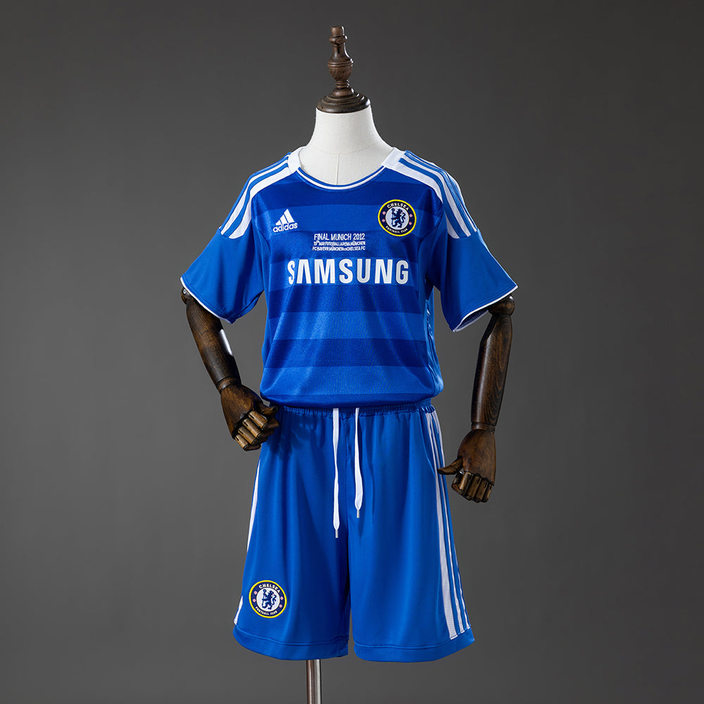 Kit Infantil Chelsea Home Retrô 11/12 - Azul