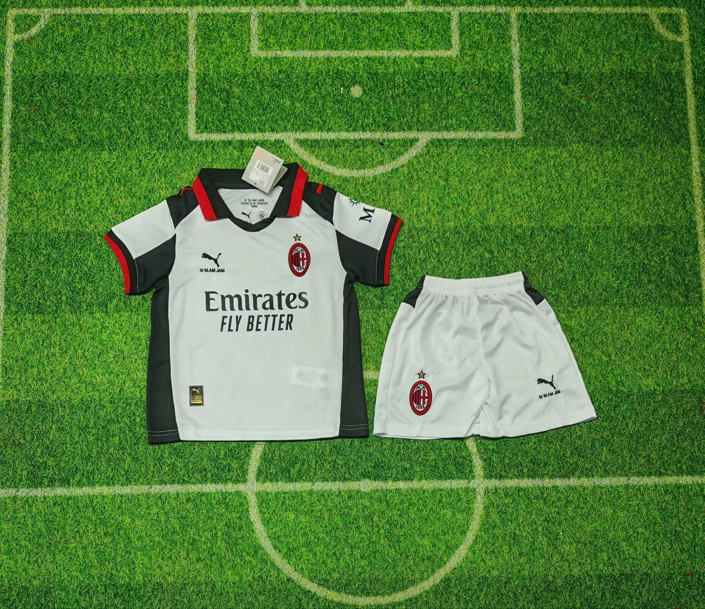 Kit Infantil Milan Fourth 25/26  - Cinza