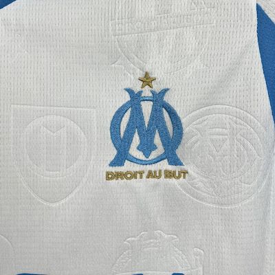 Kit Infantil Olympique De Marseille Home 25/26 - Branco