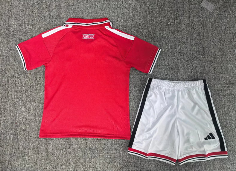 Kit infantil Manchester United Home 26/27  - Vermelho
