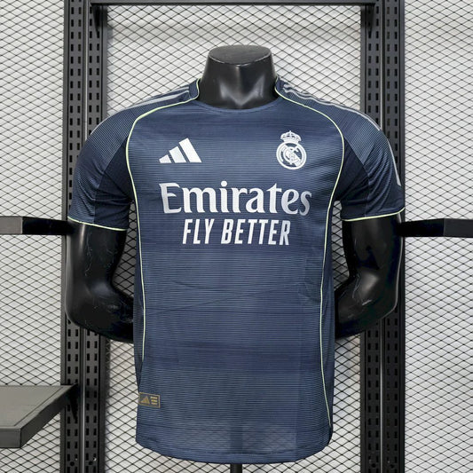 Real Madrid Away 25/26 Jogador Adidas - Cinza Escuro