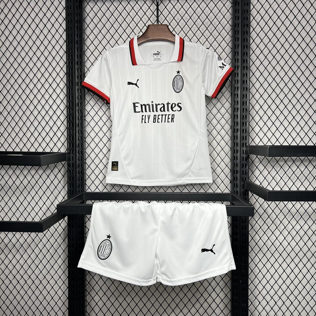 Kit Infantil Milan Away 24/25 . -Branco