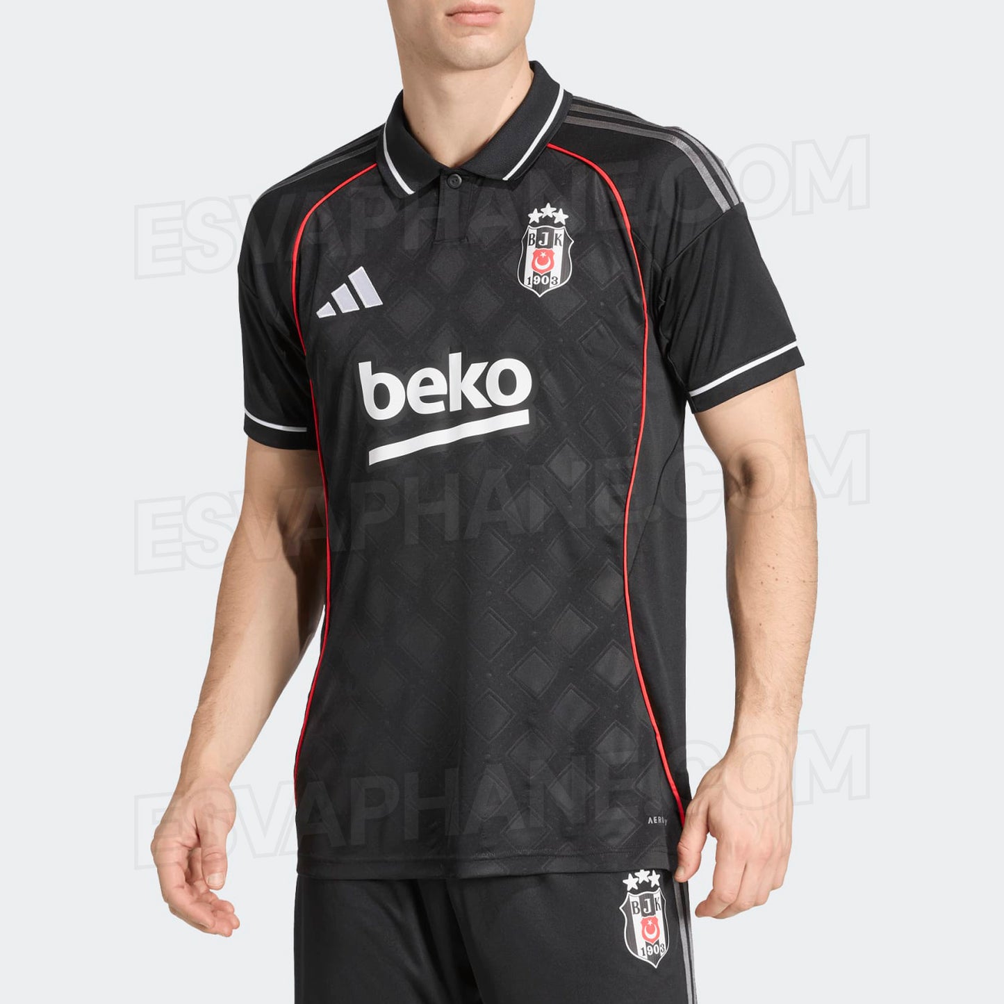 Beşiktaş Third 25/26 Torcedor Adidas Masculina -  Preto