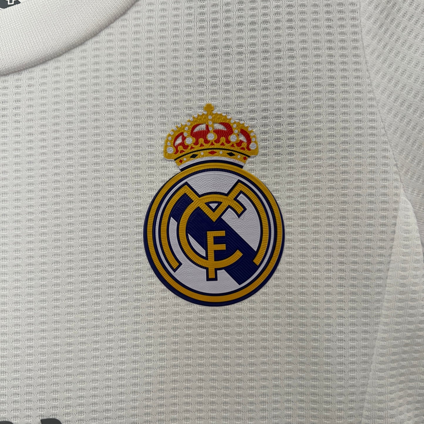 Kit Infantil Real Madrid Home Retrô 15/16 - Branco