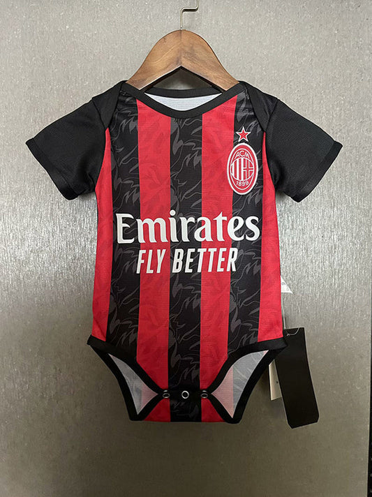 Body Bebê Infantil Milan Home 25/26 - Preto e Vermelho