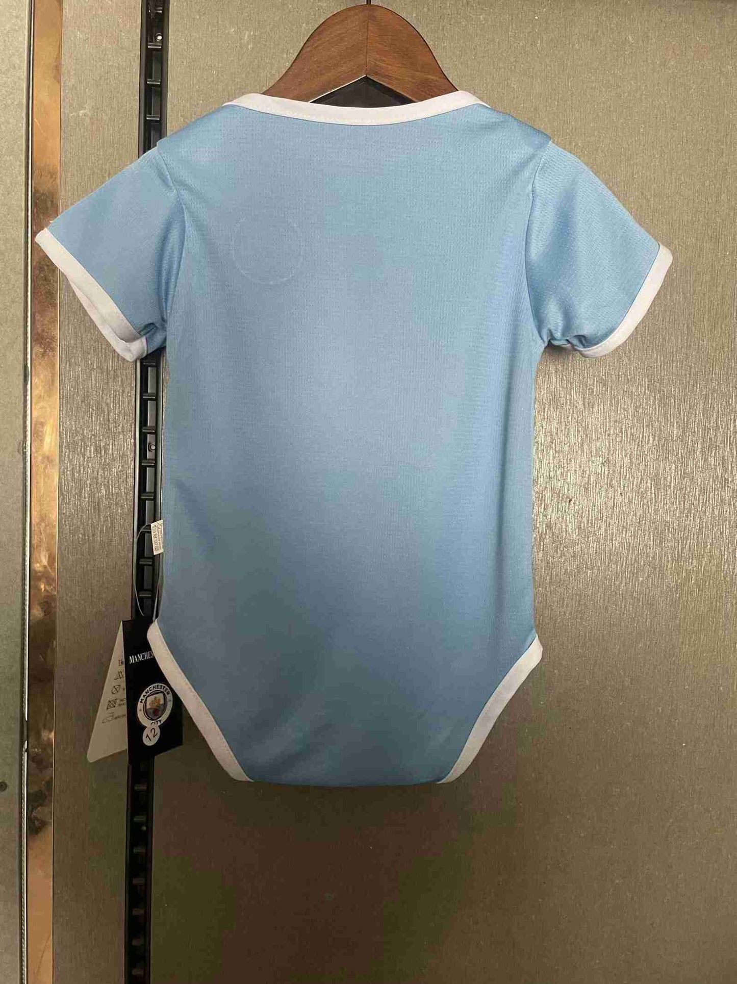 Body Bebê Infantil Manchester City Home 25/26  - Azul Claro