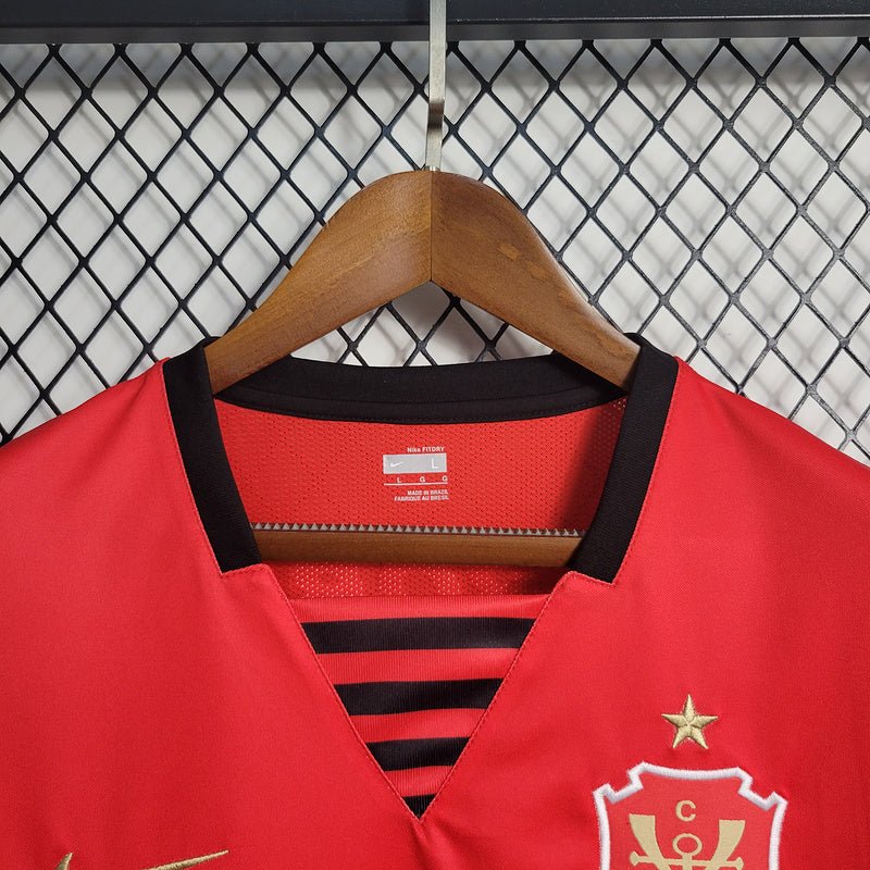 Flamengo Home Retro 07/08 Masculino Nike - Vermelho e Preto