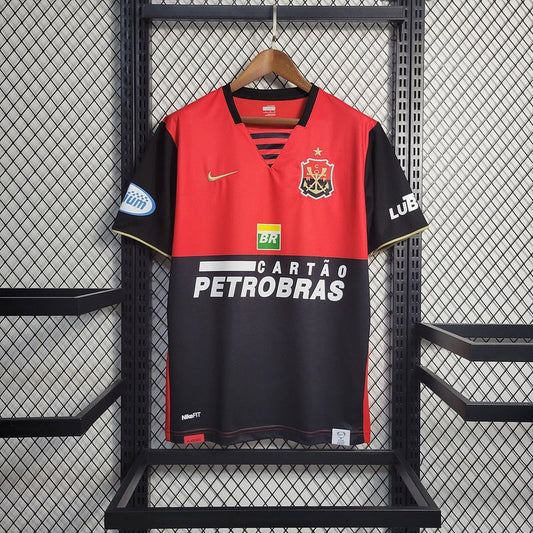 Flamengo Home Retro 07/08 Masculino Nike - Vermelho e Preto