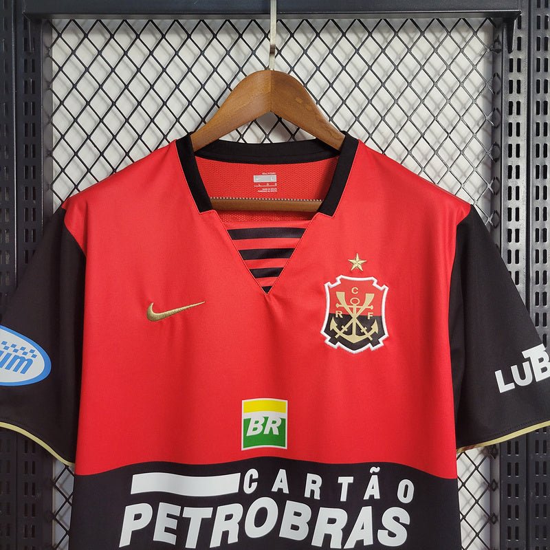 Flamengo Home Retro 07/08 Masculino Nike - Vermelho e Preto