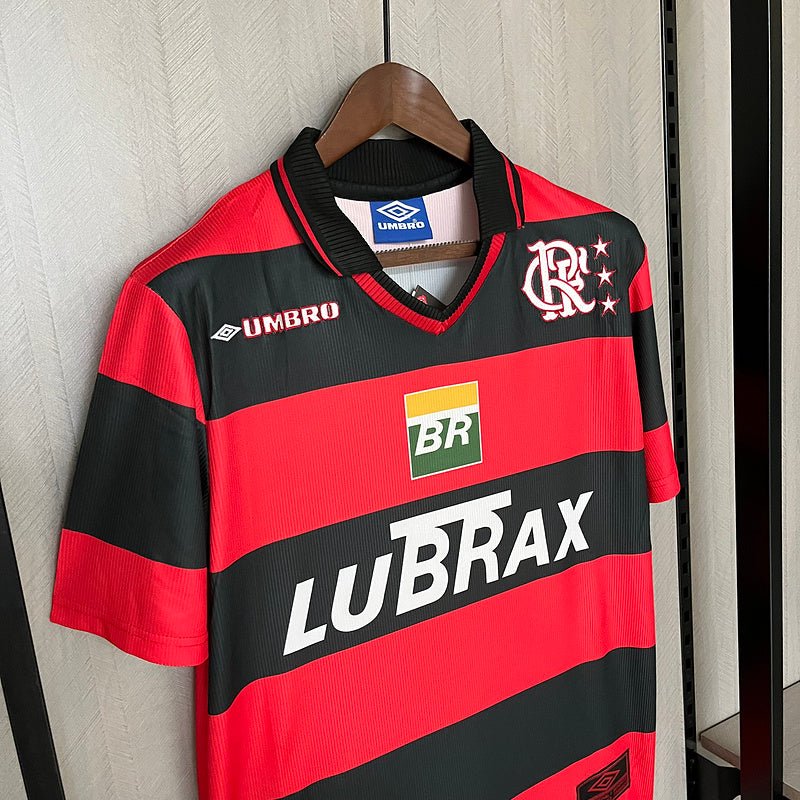 Flamengo Home Retro 1995 Masculino Umbro - Vermelho e Preto