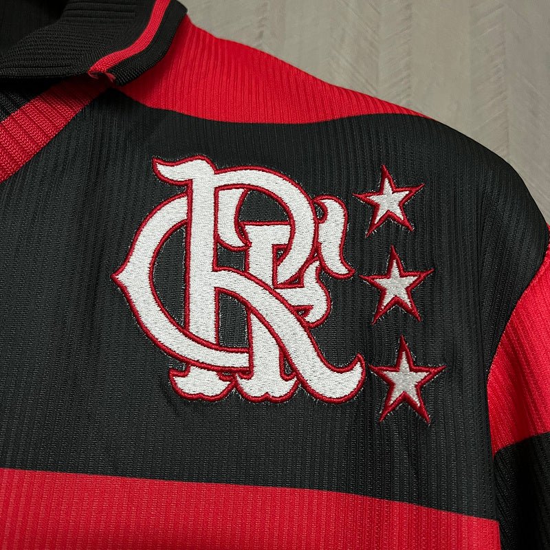 Flamengo Home Retro 1995 Masculino Umbro - Vermelho e Preto