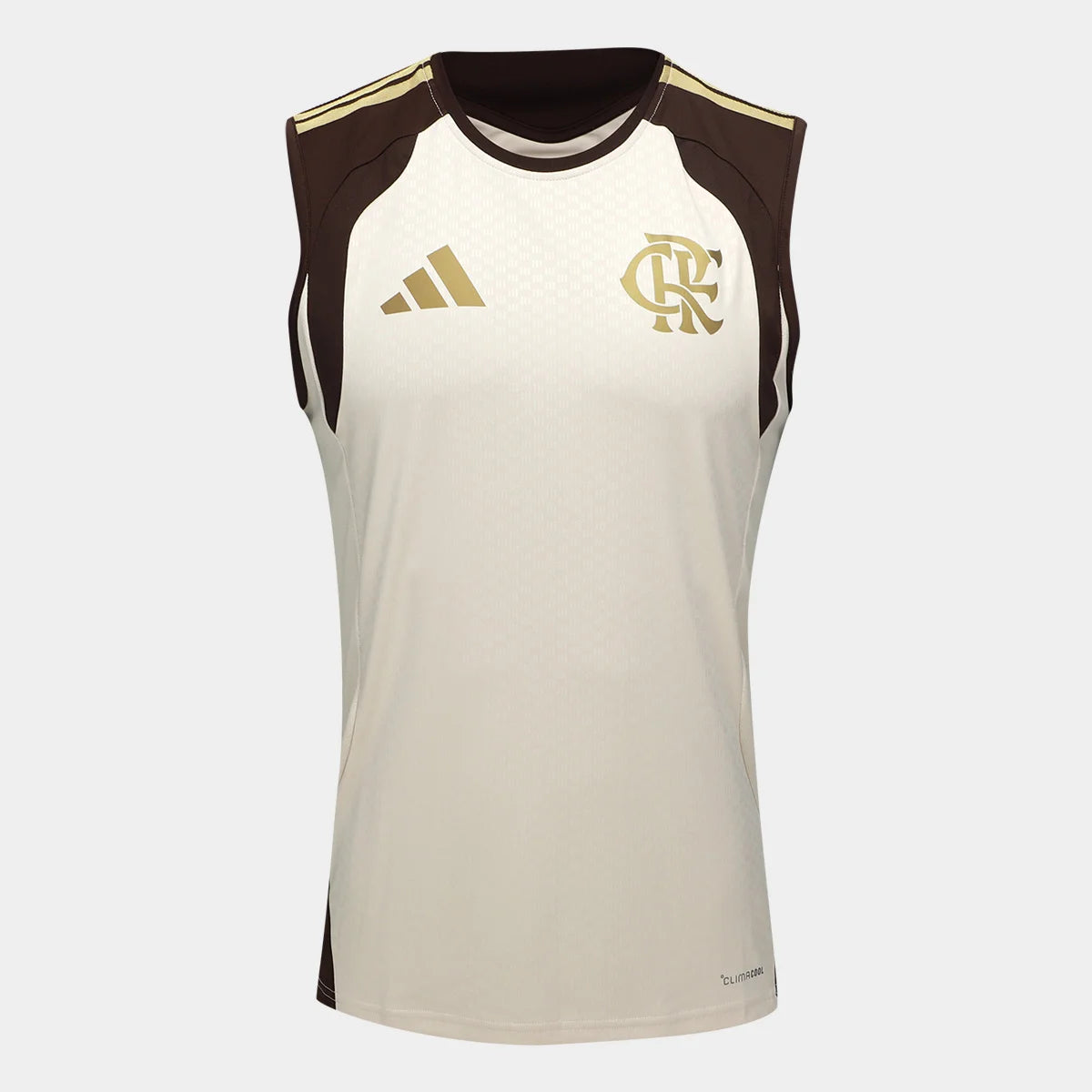 Flamengo Treino Regata 26/27 Torcedor Adidas Masculino - Bege