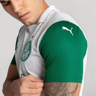 Palmeiras Away 25/26 Torcedor Masculina Puma - Branca e Verde