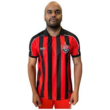 Vitória Home 25/26  Masculino -  Vermelho e Preto