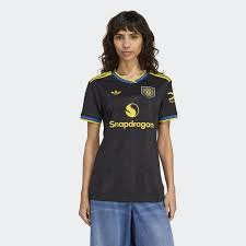 Manchester United Third 25/26 Feminina Adidas - Preto