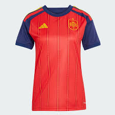 Espanha Home 26/27 Feminino Adidas Torcedor - Vermelho