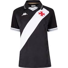 Vasco Home 25/26 Kappa Feminino - Preto