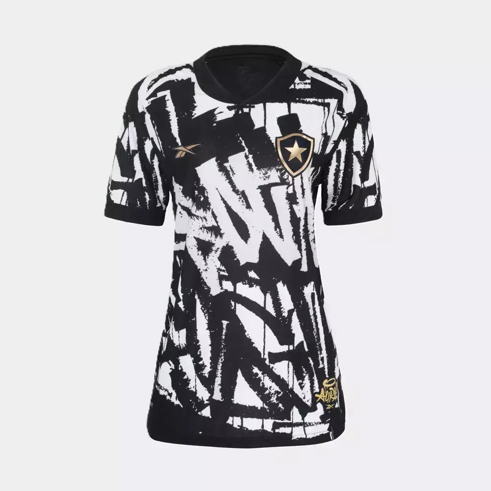 Botafogo Fourth 25/26 Reebok Feminina - Preto e Branca
