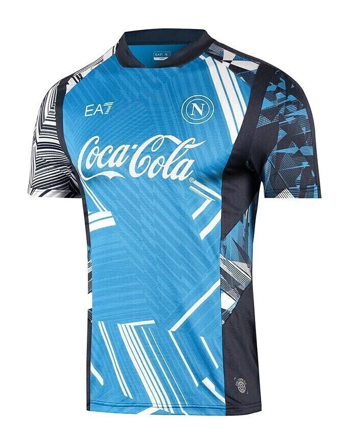 Napoli Pré Jogo 24/25 Torcedor EA7 - Azul e Preto