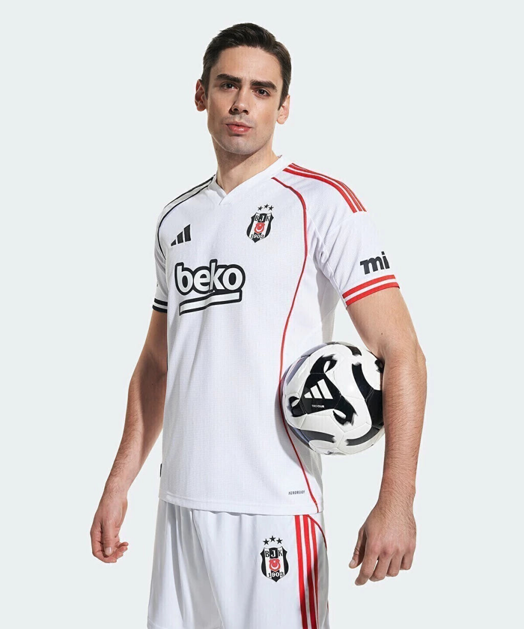 Beşiktaş Away 25/26 Torcedor Adidas Masculina -  Branca