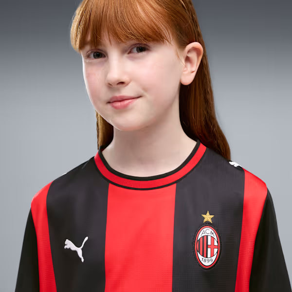 Kit Infantil Milan Home 26/27  - Vermelho e Preto