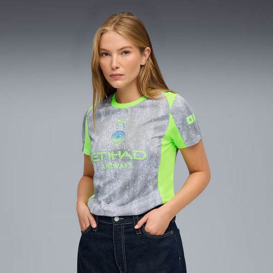 Manchester City Fourth 25/26 Feminina Puma - Cinza