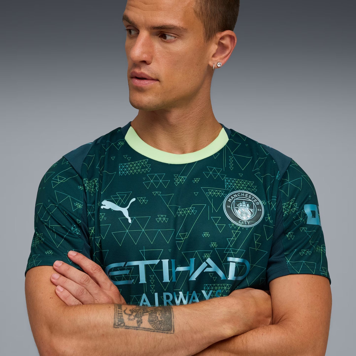 Manchester City Fourth 25/26 Torcedor Puma - Verde