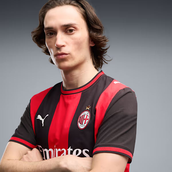 Milan Home 26/27 Jogador Puma - Vermelho e Preto