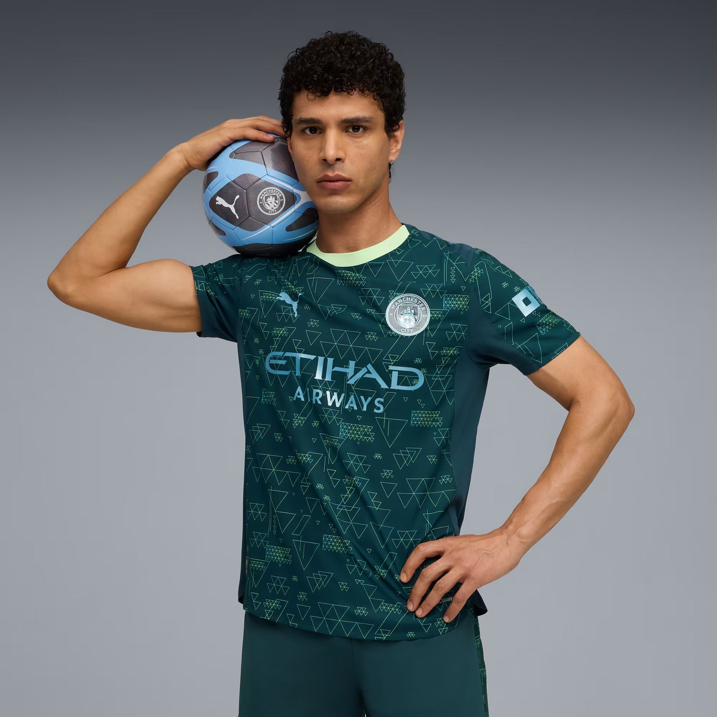 Manchester City Fourth 25/26 Jogador Puma  - Verde
