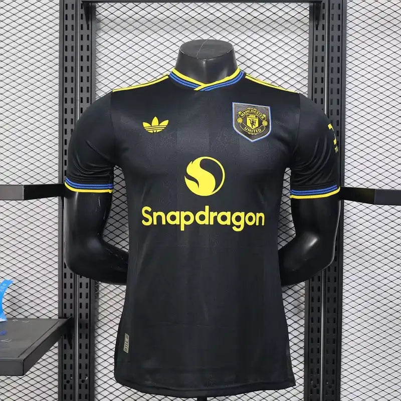 Manchester United Third 25/26 Jogador Adidas - Preta