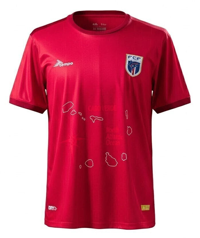 Cabo Verde Home 26/27 Masculino Torcedor  - Vermelho