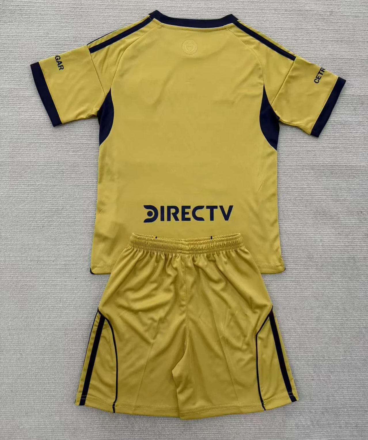 Kit Infantil Boca JRS Away 25/26  - Dourado